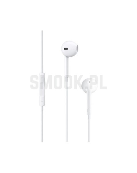 Oryginalne Słuchawki przewodowe douszne Apple A1472 EarPods MNHF2ZM/A 3,5mm blister białe