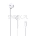 Oryginalne Słuchawki przewodowe douszne Apple A1748 EarPods MWTY3ZM/A Lightning blister białe