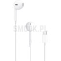 Oryginalne Słuchawki przewodowe douszne Apple A3046 Earpods MYQY3ZM/A USB C blister białe