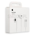 Oryginalne Słuchawki przewodowe douszne Apple A3046 Earpods MYQY3ZM/A USB C blister białe