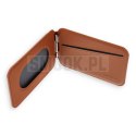 Portfel z podstawką ze skóry kompatybilny z MagSafe Satechi Vegan Leather Wallet Stand brązowy