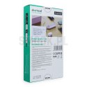 Powerbank 5V 3A 10000 mAh z wbudowanymi kablami USB A / USB C / Lightning / Micro USB Charmast W1148 fioletowy OINT