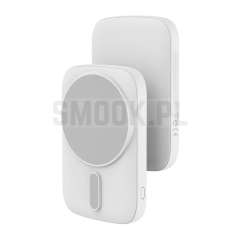 Powerbank zgodny z MagSafe Blue Star Slim DG-P8 15W 5000 mAh biały
