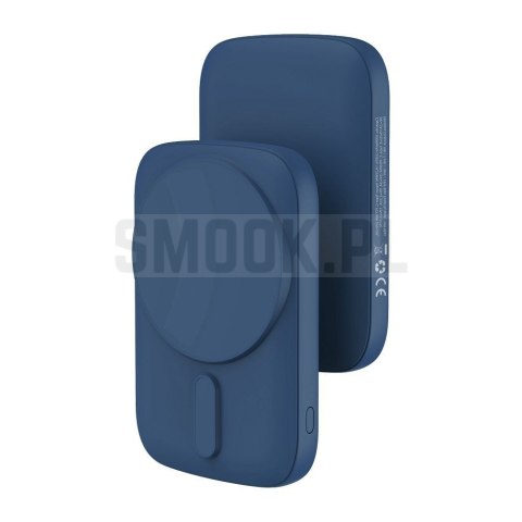 Powerbank zgodny z MagSafe Blue Star Slim DG-P8 15W 5000 mAh granatowy
