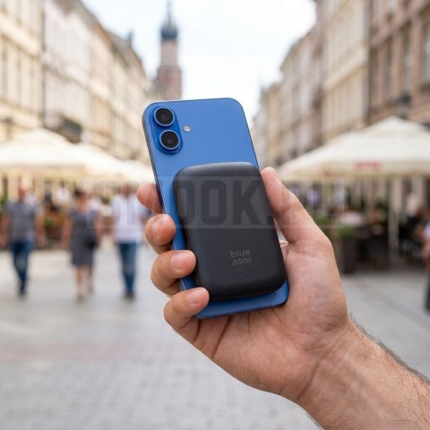 Powerbank zgodny z MagSafe Blue Star Slim DG-P8 15W 5000 mAh granatowy