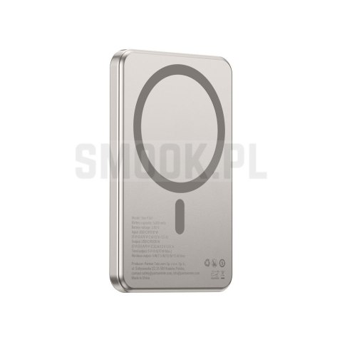 Powerbank zgodny z MagSafe Forcell F-Energy Slim F5K9 QC4.0 PD3.0 15W 5000 mAh cloud dancer 0INT
