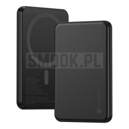 Powerbank zgodny z MagSafe Forcell F-Energy Slim F5K9 QC4.0 PD3.0 15W 5000 mAh czarny 0INT