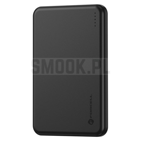 Powerbank zgodny z MagSafe Forcell F-Energy Slim F5K9 QC4.0 PD3.0 15W 5000 mAh czarny 0INT