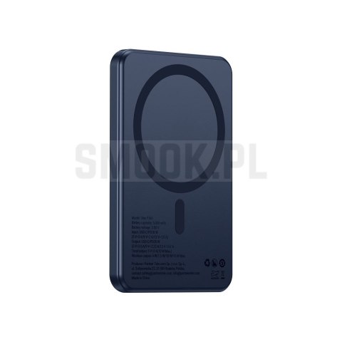 Powerbank zgodny z MagSafe Forcell F-Energy Slim F5K9 QC4.0 PD3.0 15W 5000 mAh granatowy 0INT