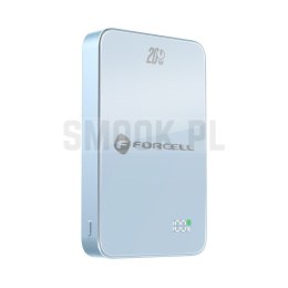 Powerbank zgodny z MagSafe Forcell F-Energy SuperSlim F10K8 QC4.0 PD3.0 15W 10000 mAh niebieski 0INT