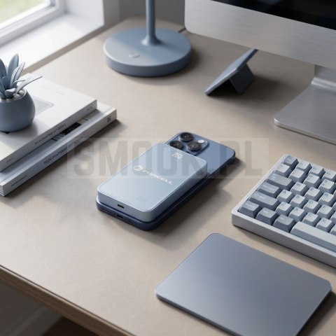 Powerbank zgodny z MagSafe Forcell F-Energy SuperSlim F10K8 QC4.0 PD3.0 15W 10000 mAh niebieski 0INT