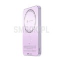 Powerbank zgodny z MagSafe Forcell F-Energy SuperSlim F5K8 QC4.0 PD3.0 15W 5000 mAh fioletowy 0INT