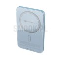 Powerbank zgodny z MagSafe Forcell F-Energy SuperSlim F5K8 QC4.0 PD3.0 15W 5000 mAh niebieski 0INT