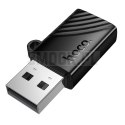 Czytnik kart TF 2.0 USB-A Hoco HB53 czarny