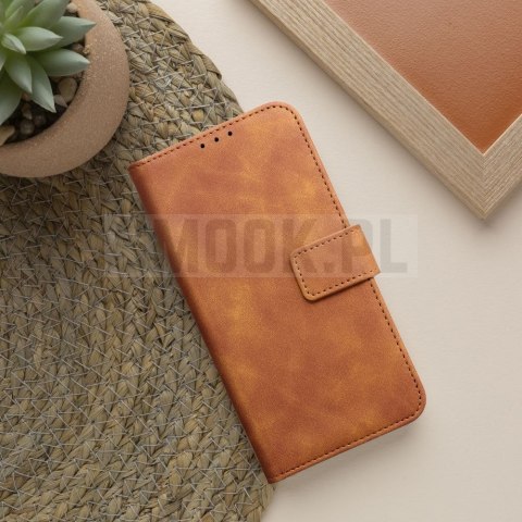 Etui z klapką na Honor 600 PRO Tender Book brązowe