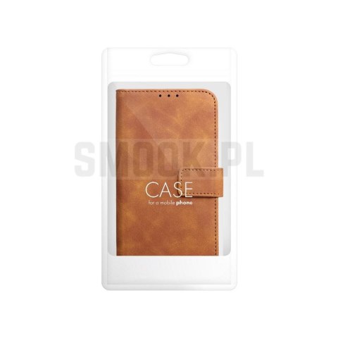 Etui z klapką na Honor 600 PRO Tender Book brązowe