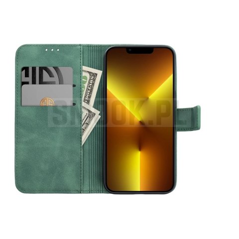 Etui z klapką na Honor 600 PRO Tender Book zielone