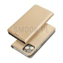 Etui z klapką na Oppo A6k Smart Case Book złote