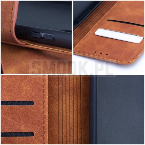 Etui z klapką na Samsung A27 Tender Book brązowe