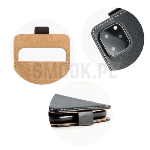 Etui z klapką pionowe na Samsung A27 Slim Flexi Fresh czarne