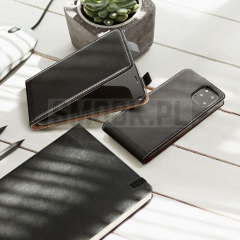 Etui z klapką pionowe na Xiaomi Redmi A7 PRO Slim Flexi Fresh czarne
