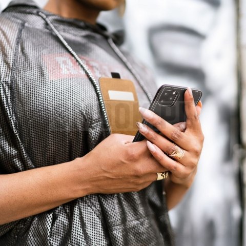 Etui z klapką pionowe na Xiaomi Redmi A7 PRO Slim Flexi Fresh czarne