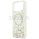GUESS futerał do IPHONE 17 Pro Max kompatybilny z MagSafe GUHMP17XRGRGED (Resin Bottom Glitter) złoty