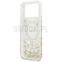 GUESS futerał do IPHONE 17 Pro Max kompatybilny z MagSafe GUHMP17XRGRGED (Resin Bottom Glitter) złoty