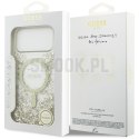 GUESS futerał do IPHONE 17 Pro Max kompatybilny z MagSafe GUHMP17XRGRGED (Resin Bottom Glitter) złoty