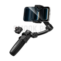 Gimbal z 3-osiową stabilizacją z pilotem bezprzewodowym Hoco K91 czarny