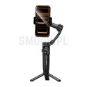 Gimbal z 3-osiową stabilizacją z pilotem bezprzewodowym Hoco K91 czarny