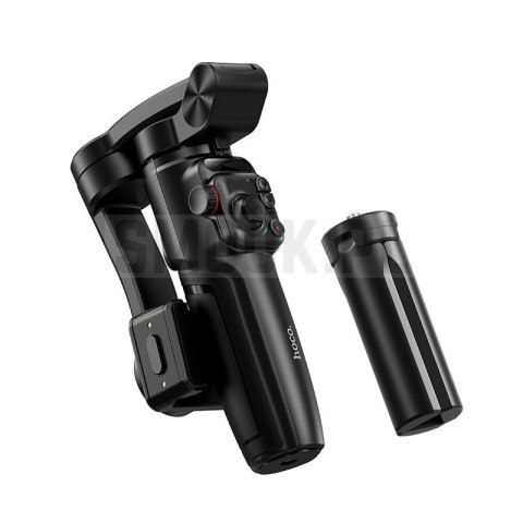 Gimbal z 3-osiową stabilizacją z pilotem bezprzewodowym Hoco K91 czarny