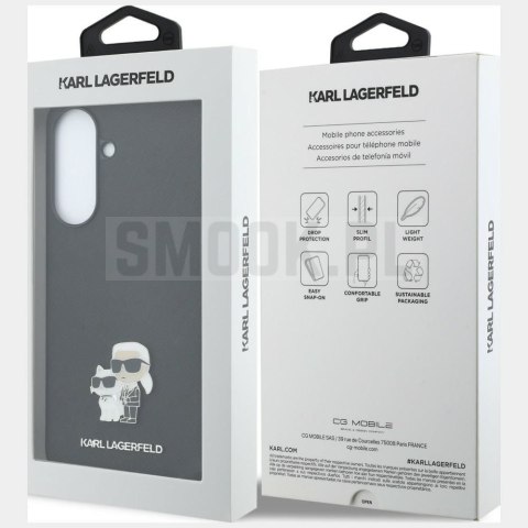 KARL LAGERFELD futerał do SAMSUNG A37 KLHCSA37PSAKCMPK (Saffiano W/ K&C Metal Logo) czarny