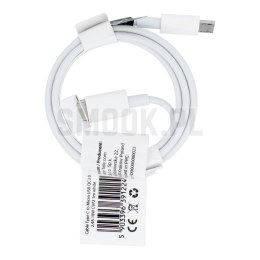Kabel USB C do Micro USB QC3.0 2,4A 18W C972 1 m biały