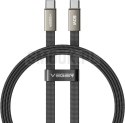 Kabel płaski USB C do USB C VEGER PD 3A 60W 1,2 m CC06-MTB czarny