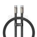 Kabel płaski USB C do USB C VEGER PD 5A 240W 1,5 m CC2-MTB czarny