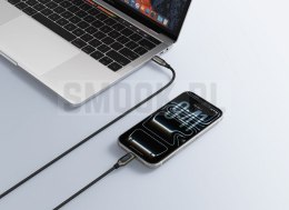 Kabel z wyświetlaczem LED USB C do USB C VEGER PD 5A 100W 1,5 m CC1-XHJ czarny
