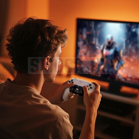 Pad bezprzewodowy do PS5 kompatybilny z grami PS5/PS4 Hoco GA32 biały