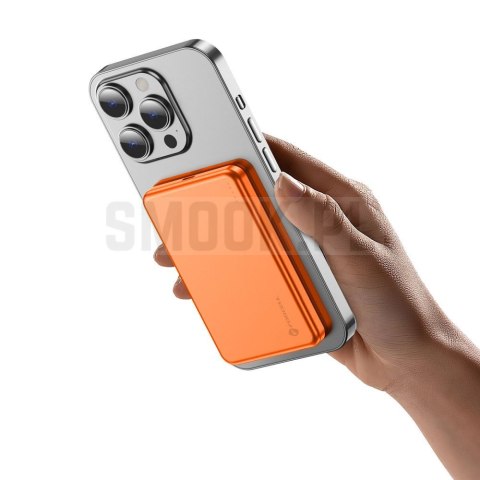 Powerbank zgodny z MagSafe Forcell F-Energy Slim F5K9 QC4.0 PD3.0 15W 5000 mAh pomarańczowy 0INT