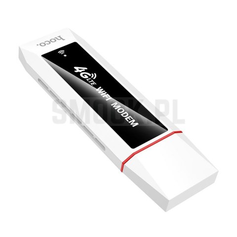 Router mobilny 4G LTE WiFi 6 USB A Hoco HI43 biało czarny