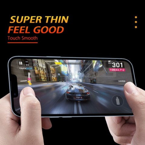 Szkło hybrydowe Bestsuit Flexible 5D Full Glue do iPhone 17 Pro / 18 Pro czarny