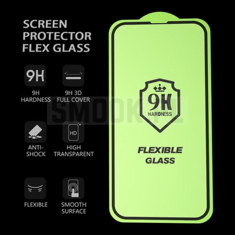 Szkło hybrydowe Bestsuit Flexible 5D Full Glue do iPhone 17 Pro / 18 Pro czarny