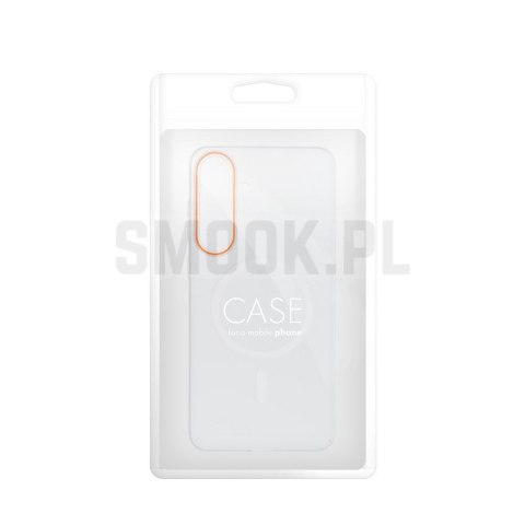 Etui na Honor 600 LITE Go Orange zgodne z MagSafe transparentne