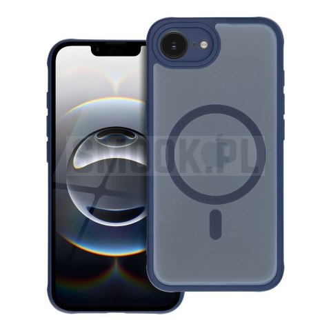 Etui na iPhone 16 Full Matte Mag Cover zgodne z MagSafe niebieskie