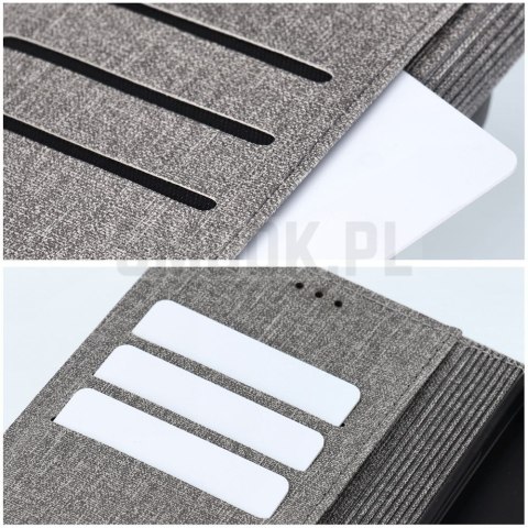Etui z klapką na Samsung A27 Gomma Book szare