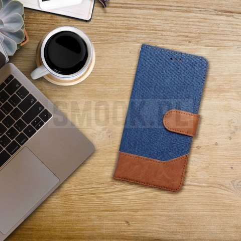 Etui z klapką na Samsung A27 Jeans Book niebieskie