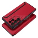 Etui z klapką na Samsung A27 Razor Book czerwone