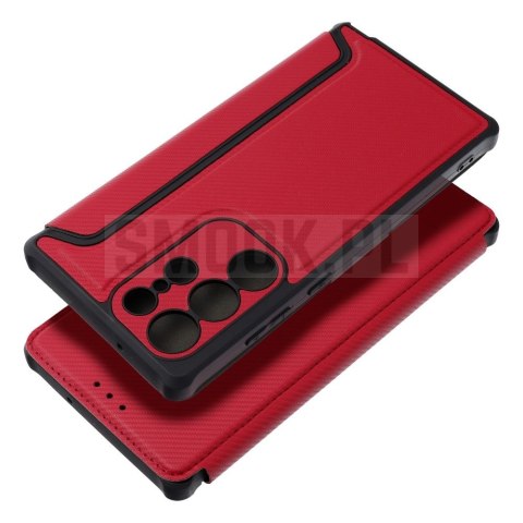 Etui z klapką na Samsung A27 Razor Book czerwone