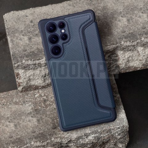 Etui z klapką na Samsung A27 Razor Book niebieskie