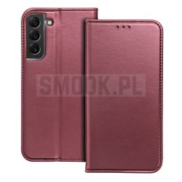 Etui z klapką na Samsung A27 Smart Magneto burgundowe